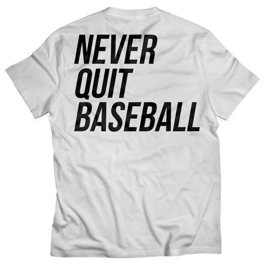 Never Quit T-Shirt - White/Black