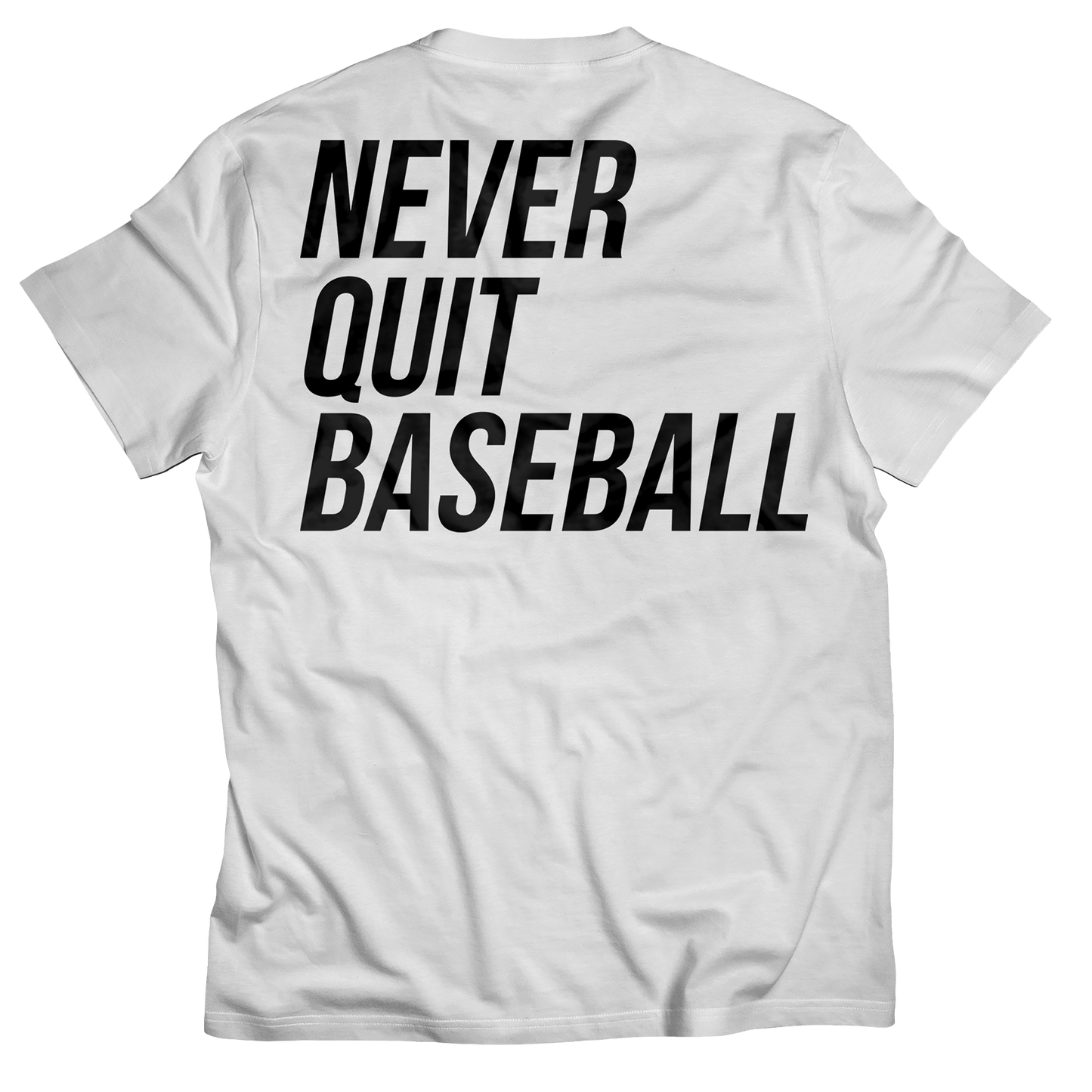 Never Quit T-Shirt - White/Black